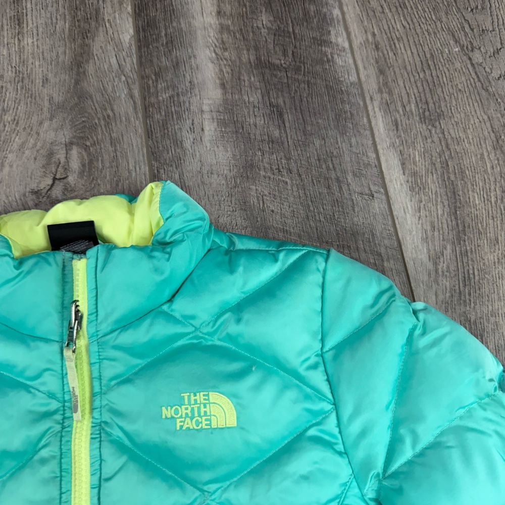 North Face Teal Quilted Jacket - Picture 3 of 16